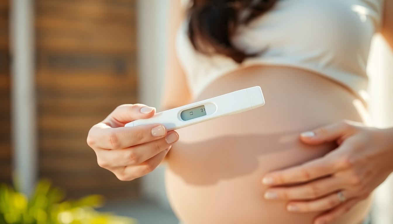 임신을 확인하고 갑상선 기본 산전 검사를 받기 시작하는 한국인 여성의 모습
