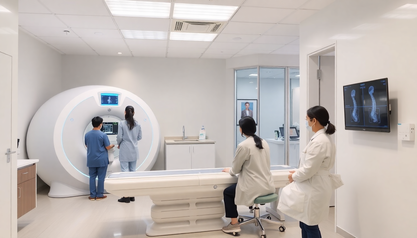 MRI 검사와 진료, 치료가 원스톱으로 이루어지는 척추 클리닉 내부 모습